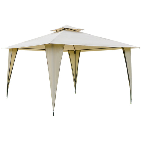 Rootz Garden pavilion - Party tent - Sun protection - Polyester - Beige - 3.5 x 3.5 x 2.7 m