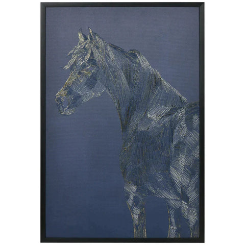 Rootz Wall Art - Muurfoto's - Kunstdruk met paardenmotief - Muurkunstdruk - Woonkamer Slaapkamer Decor - Meerkleurig - 93 x 63 cm