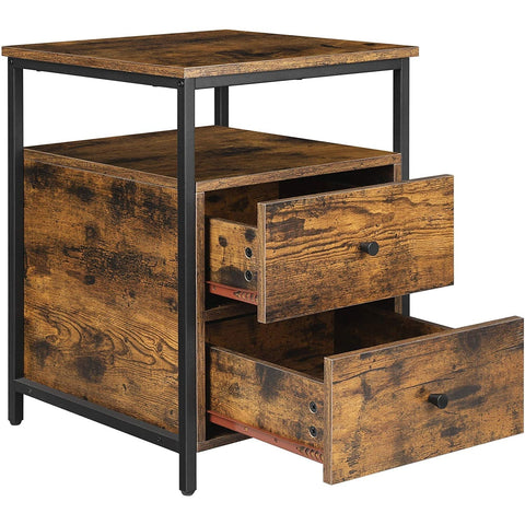 Rootz Bedside table - Side table - Industrial - 45 x 45 x 60 cm