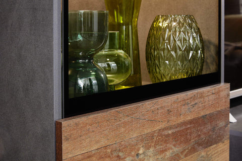 Rootz Living Room Set - Lounge Wall - Modern Furniture Collection - Oldwood Finish -246 x 182 x 37 cm