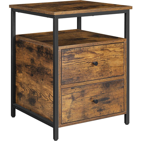 Rootz Bedside table - Side table - Industrial - 45 x 45 x 60 cm