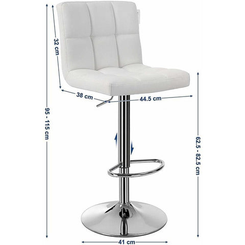 Rootz Barkruk Set Van 2 - Barstoel - Kruk - Barkrukken - Wit