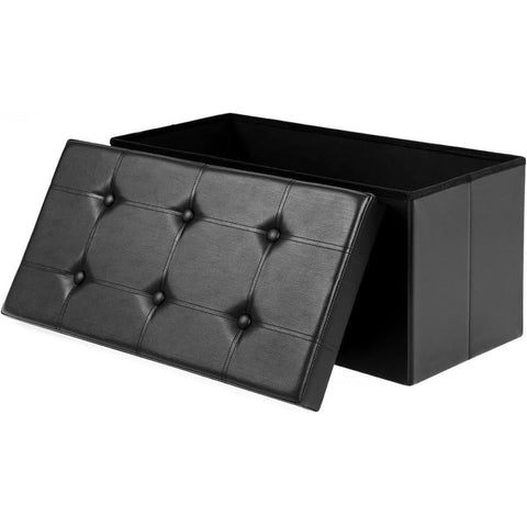 Rootz Foldable Folding Chair With Storage Space - Hocker - Bench - Opberger