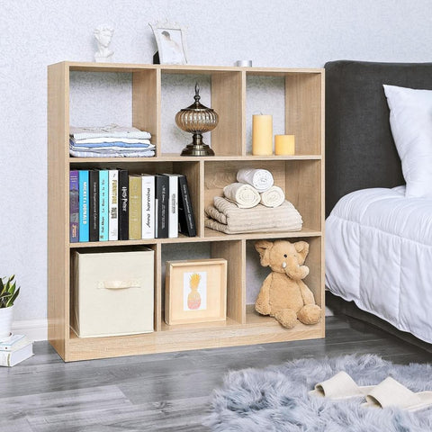 Rootz Oak Bookcase - Cupboard - 97.5 x 100 x 30 cm