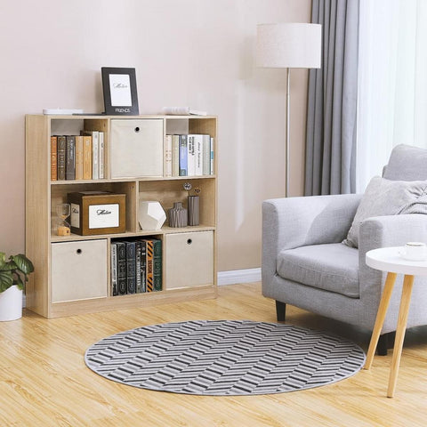 Rootz Oak Bookcase - Cupboard - 97.5 x 100 x 30 cm