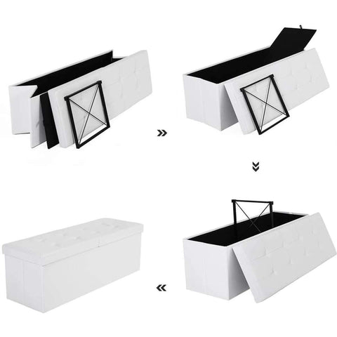 Rootz Bench With Storage - Bench With Storage Space - Hocker 120L