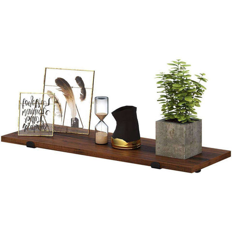 Rootz Wall Shelf 2 Pieces - Wall Shelf Industrial Wood - Wall Shelf Floating