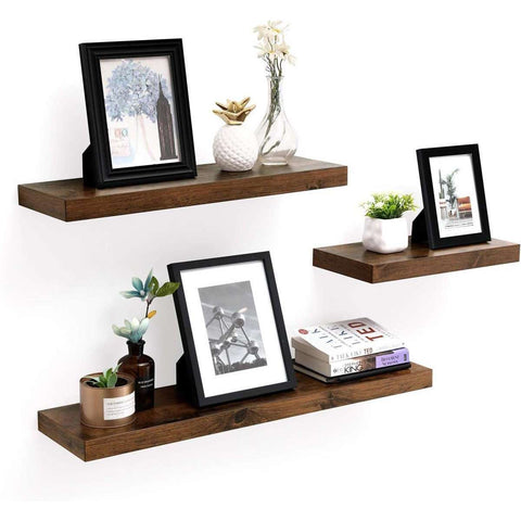 Rootz Wall Shelf Industrial Wood 1 Piece - Wall Shelf Floating - Wall Shelves