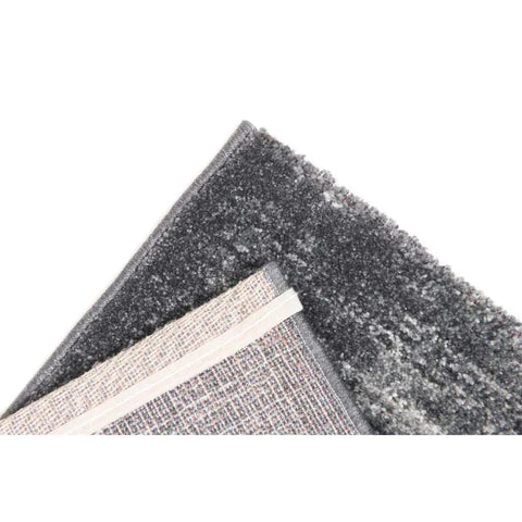 Rootz Rug - Low Pile Rug - With A Mottled Pattern - Rug Pad - Woven Carpet - Carpet - Mat - Polypropylene - Grey - 230 x 160 x 1 cm