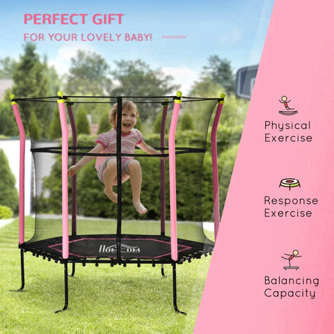 Rootz Kids Trampoline - Trampoline - Mini Bouncer Jumper - Tuintrampoline - Met Veiligheidsnet