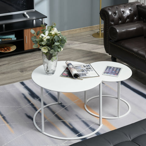 Rootz Side table - Coffee table - Bed table - Set of 2 - Metal