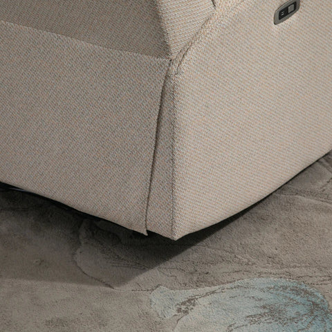 Rootz Relaxation Chair - Lounge Chair - TV Chair - Zero-wall Function - Single Sofa - 150° Tiltable - TV Chair - Polyester - Beige - 84 x 92 x 104 cm