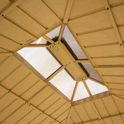 Rootz Gazebo - Garden Gazebo - Pavillon - Garden Pavillon - 3.65 x 2.99 x 2.84 m