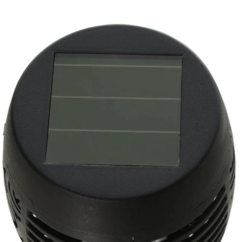 Rootz Solar Light Set - Verlichting op zonne-energie - Tuinverlichting op zonne-energie - Set van 4 zonnelampen - Buitenverlichting - 6-8 uur looptijd - IP44 waterdicht - Zwarte kunststof lampen - Ø12 X H72 Cm