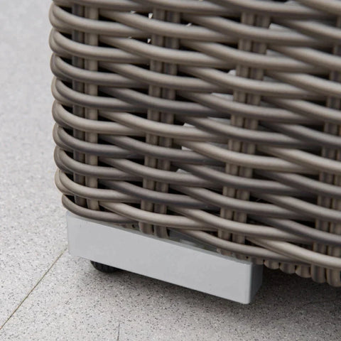 Rootz Liegestuhl – Sonnenliegen – Gartenliegen – Stoffliegen – Grau – 60 x 195 x 86 cm