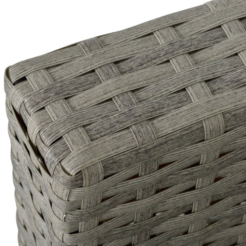 Rootz Sofa Set - Poly Rattan Seating Group - Garden Sofa - Dining Sofa Set - Lounge Stool - Balcony - Grey