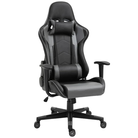 Rootz Ergonomische Bureaustoel - Gamingstoel - Draaistoel - Kunstleer - Schuim - Zwart - 67,5 x 74x 126-136 cm