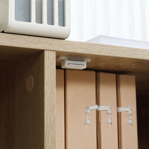 Rootz Printer Stand - Office Side Table - 2 Laden 1 Kast - 4 Wielen - Naturel - 80 cm × 38,5 cm × 74,5 cm