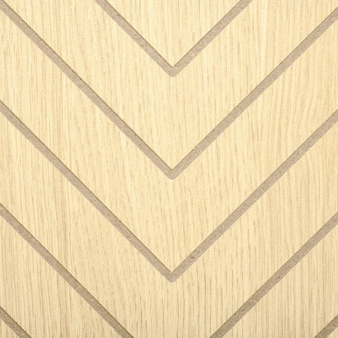 Rootz Sideboard - Chest Of Drawers - Side Cabinet With 2 Shelves - Storage Cabinet - Kitchen Cabinet - Bedside Cabinet - Adjustable - White + Natural - 60 x 40 x 80 cm