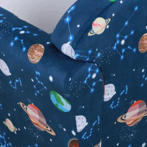 Rootz Kids Sofa - Children's Armchair - Children's Sofa - Children's Sofa, Mini Sofa - Polyester - Blue - 50 x 39 x 44 cm