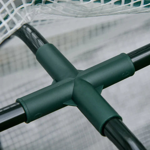 Rootz verhoogd bed - oprolbare foliehoes - natuurlijk houten frame - stoffen voering - afvoeropeningen - dennenhout - natuurlijk hout - 121 x 55 x 117 cm