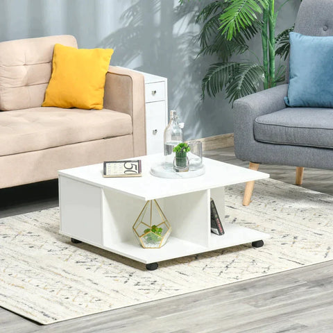 Rootz Coffee Table - Side Table - Bedside Table - 70 cm x 70 cm x 35 cm