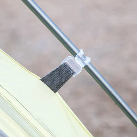 Rootz Tent - 2 Person Tent - With Carry Bag - Waterproof - Silicone Cloth/Aluminum - Cream White - 2.3 x 1.4 x 1.1m