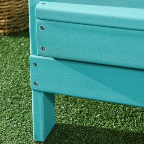 Rootz Garden Chair - for Children 3-8 Years - Wide Seat - High Back - Weatherproof - Teal - 61.5 x 53 x 65 cm