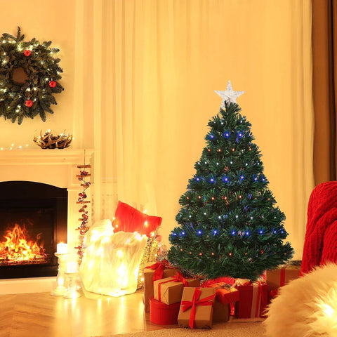 Rootz Kerstboom - Gedecoreerde Kerstboom - Kunstkerstboom - Kunstboom Met LED Licht - Kerstboom Inclusief Standaard - Groen