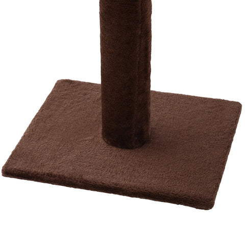 Rootz Scratching Post - Height Adjustable - Chipboard - Brown - 40 x 34 x 230 cm