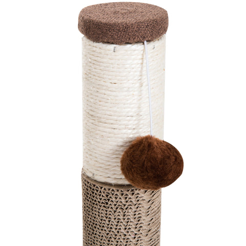 Rootz Krabpaal - Klimboom - MDF - Golfkarton - Krabstam - Bruin