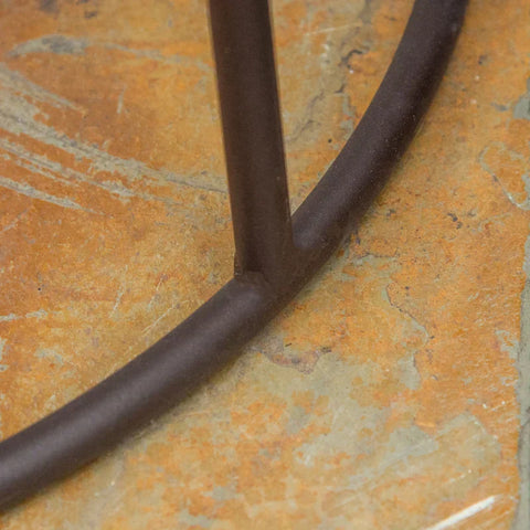 Rootz bloemenstandaard - set van 3 metalen bloemenstandaard - koffie + zilver - 38L x 38B x 60H cm