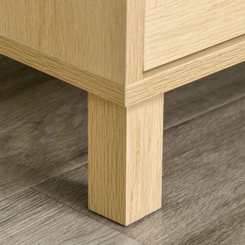 Rootz Drawer Cabinet - Side Cabinet - Cabinet - Sideboard Base Cabinet - 3 Drawers Chest - Living Room Drawer Cabinet - 80 x 40 x 80 cm