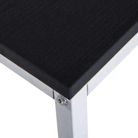 Rootz Desk - Computer Table - Computer Workstation - Office Table - With Shelf - Study Table - White/Black - 120x64x121cm
