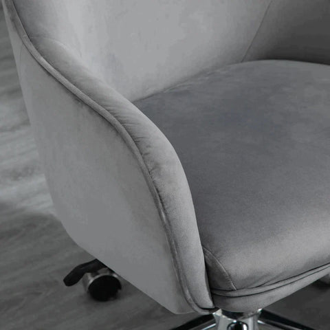 Rootz Office Chair - Desk Chair - Working Chair - Swivel Chair - Light Gray - 61 X 59 X 80.5-90.5 Cm