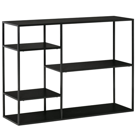 Rootz Storage Rack - Free-standing Shelf - 4 Open Shelves -  Living Room - Garage - Warehouse - Home - Office - 120 cm x 35 cm x 87.5 cm