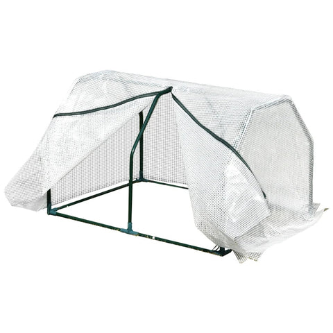 Rootz Mini Greenhouse - Weather Resistant - Easy to Carry - Polytunnel Green - 99cm x 71cm x 60cm