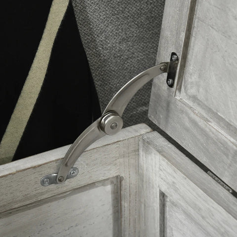 Rootz Cat House - Cat Litter Box - Hinged Roof - Easy Cleanin - Adjustable Entry Door - Steel And Wood - Light Gray - 56L x 44W x 46.5H cm