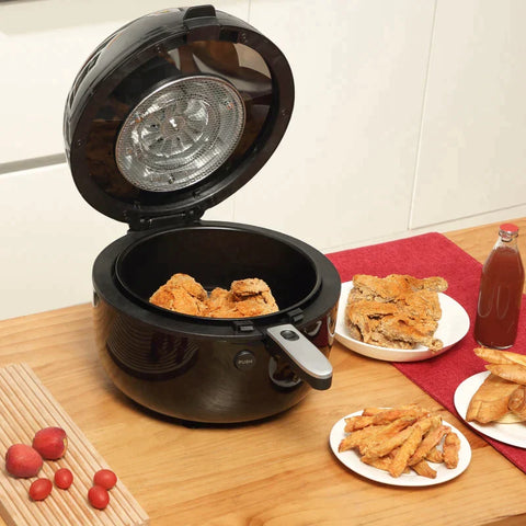 Rootz Air Fryer – Heißluftfritteuse – Heißluftofen – 7 Programme – abnehmbarer Korb – Überhitzungsschutz – Schwarz – 36 x 33 x 27 cm