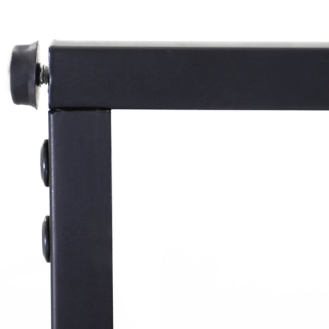 Rootz Salontafel - Industriële stijl - Houteffect - Metalen Poten - Spaanplaat - Bruin