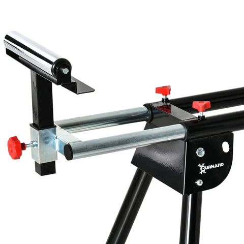 Rootz Saw Stand - Work Stand - Work Table - Saw Rack - Foldable - Black/Red - 213 cm x 64 cm x 102 cm