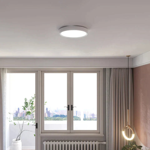 Rootz Ceiling Light - Smart LED - App And Voice Control - Remote Control - Timer - Many Colours - Ø30 x 3.2cm