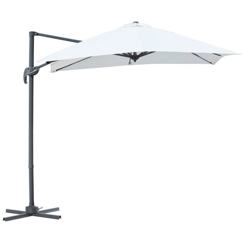Rootz Parasol - Square Umbrella Parasol - Garden Umbrella - Parasol Umbrella - 245 x 245 cm