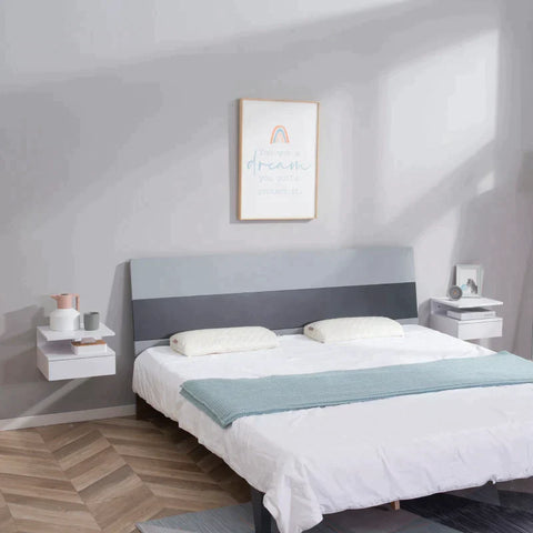 Rootz Bedside Table - 2-piece Bedside Tables - Side Table - Wall Cabinet - 35x32x22.5 cm