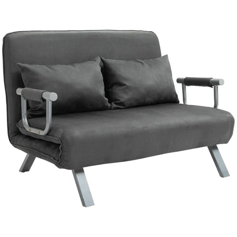 Rootz Sofa Bed - Double Sofa - Armchair Bed - Guest Bed - Folding Bed - Gray - 105 x 80 x 78 cm