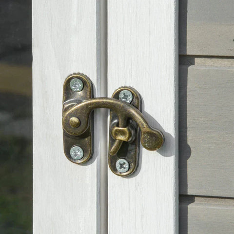 Rootz Animal Hut - Cat House - Cat Hut - Small Animal House - Dog House  - Gray/White - 115 X 66.5 X 74.7 cm