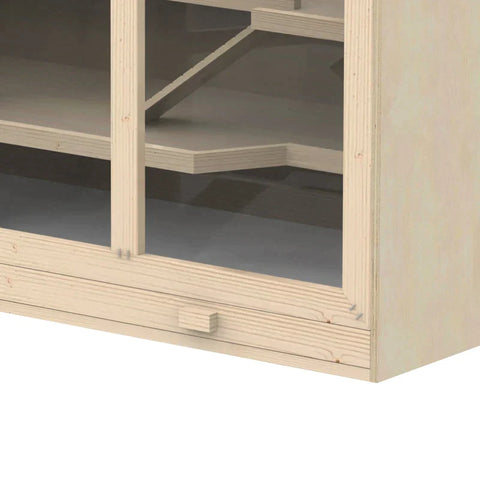 Rootz Hamsterkäfig – Syrischer Hamster – Mäuse, Ratten – Mäuse, Nagetiere – Kleintierstall – natürliche Holzfarbe – 115 L x 60 B x 58 H cm