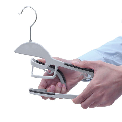 Rootz Hanger - Kleerhanger - Kleerhanger - Kostuumhanger - Fluwelen hanger - Kunststof hanger - Slim Hanger - Heavy-duty hanger - Broekhanger - Shirthanger - Jurkhanger - Donkergrijs - 41,5 x 22,5 x 0,5 cm (B x H x D )