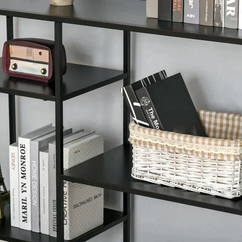 Rootz Storage Rack - Free-standing Shelf - 4 Open Shelves -  Living Room - Garage - Warehouse - Home - Office - 120 cm x 35 cm x 87.5 cm