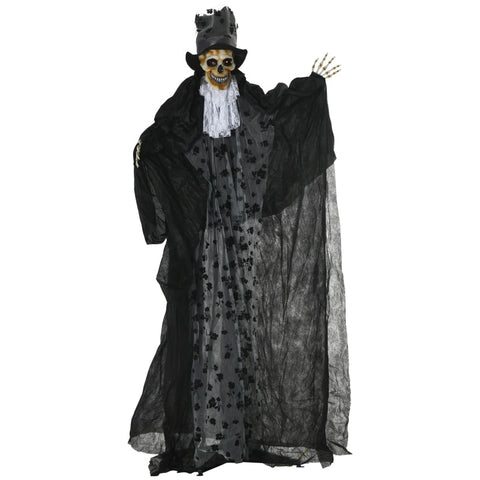 Rootz Halloween Decoration - Ghost Groom with Special Effects and Sound Function - Black - 110cm x 18cm x 183cm